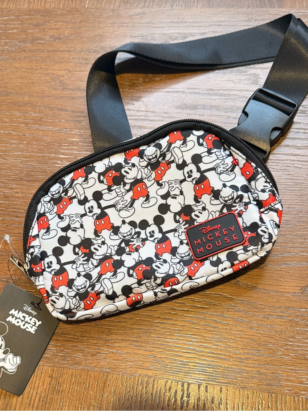 Black & Red Mickey Mouse Disney Crossbody Bag Fanny pack